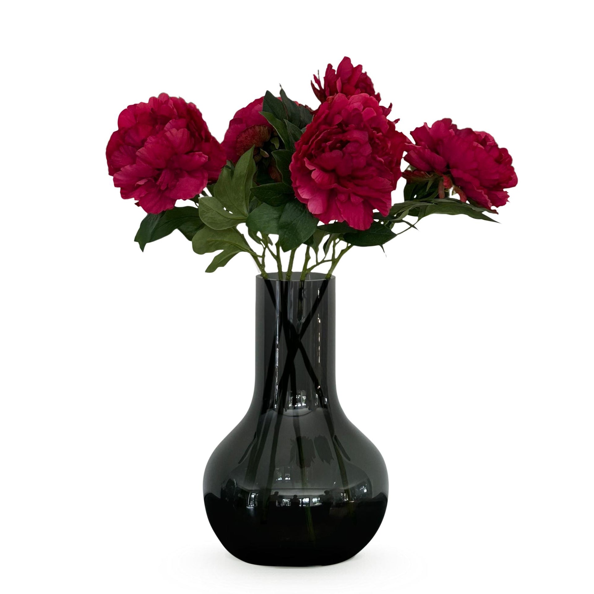 Kunstpfingstrosen Dunkelrosa – 5 Stiele à 65 cm