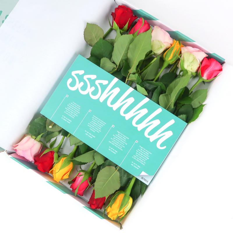 Bunter Rosenstrauß im Briefkasten - Colorful Roses