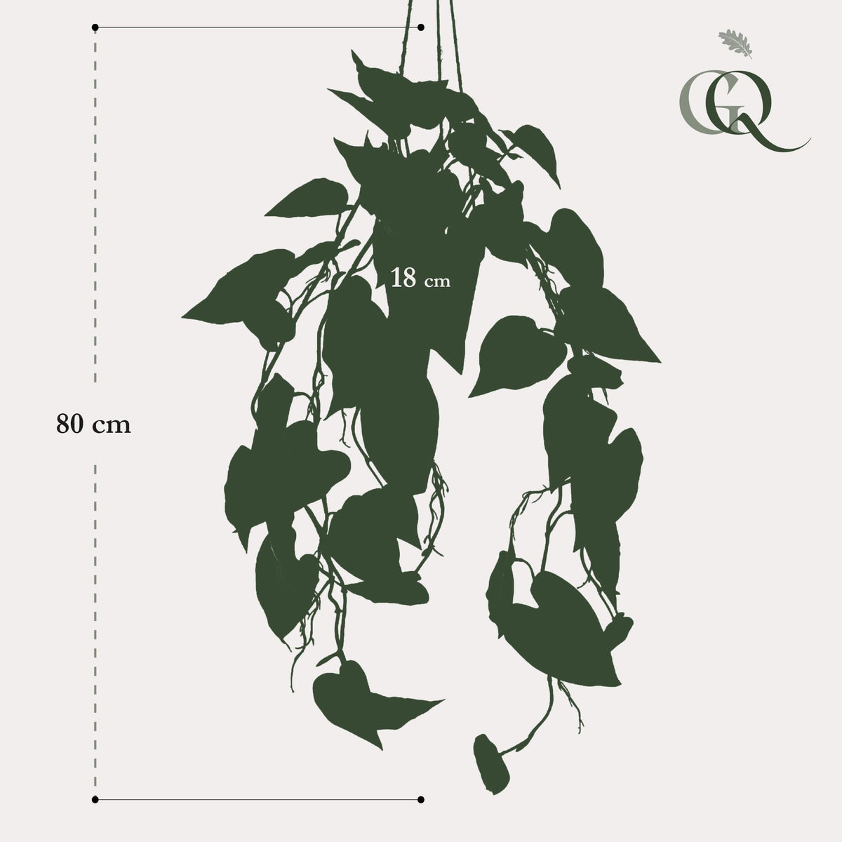 Kunstpflanze - Philodendron Hängepflanze