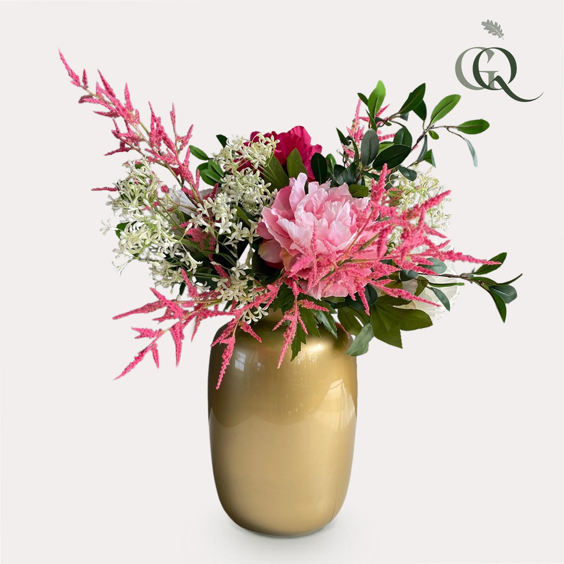 Kunstblumenstrauß Shiny Pink – 80 cm