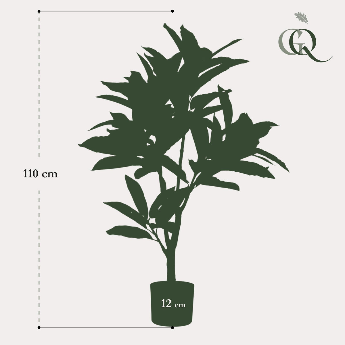 Kunstpflanze - Croton Codiaeum - Wunderstrauch