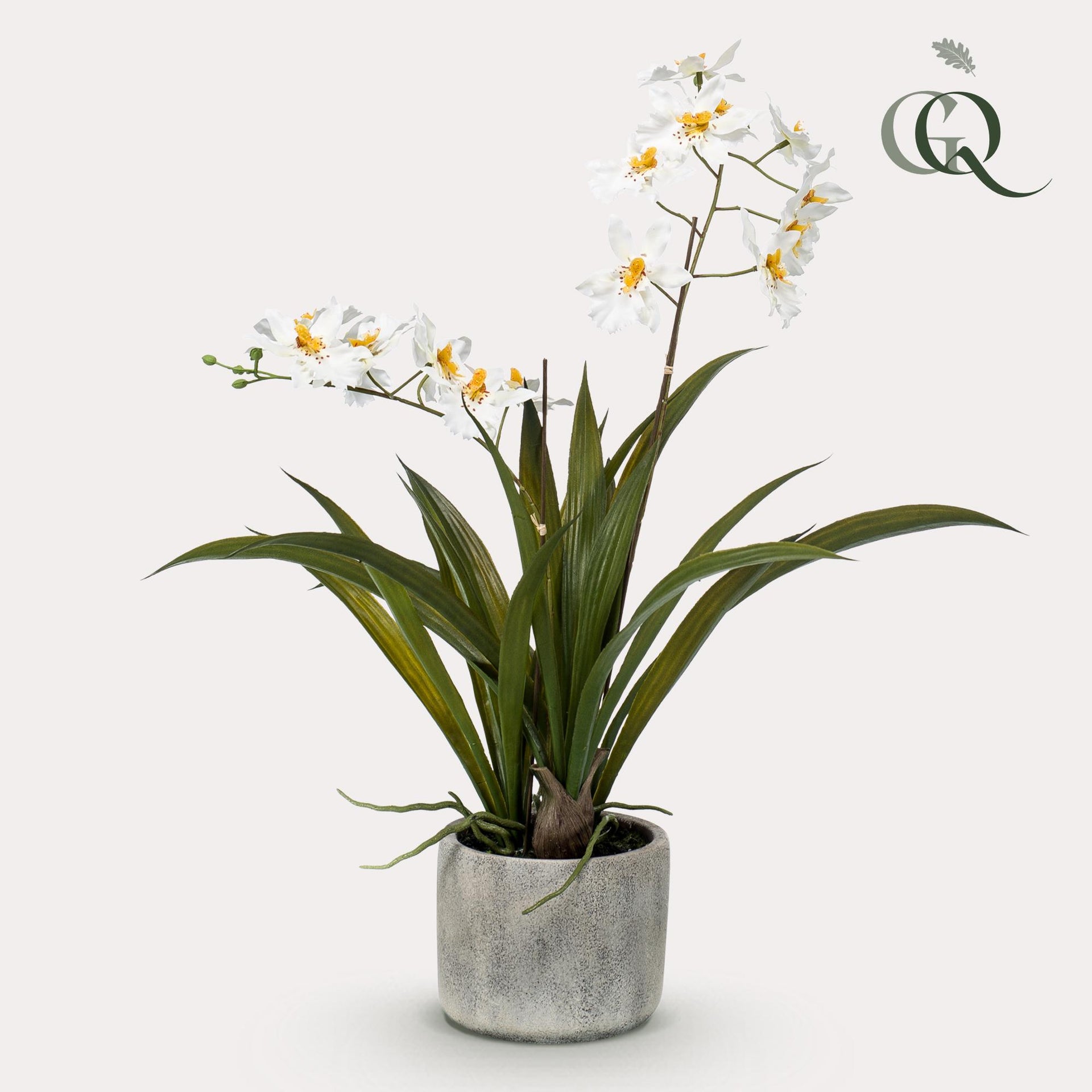Kunstorchidee Weiß – 45 cm