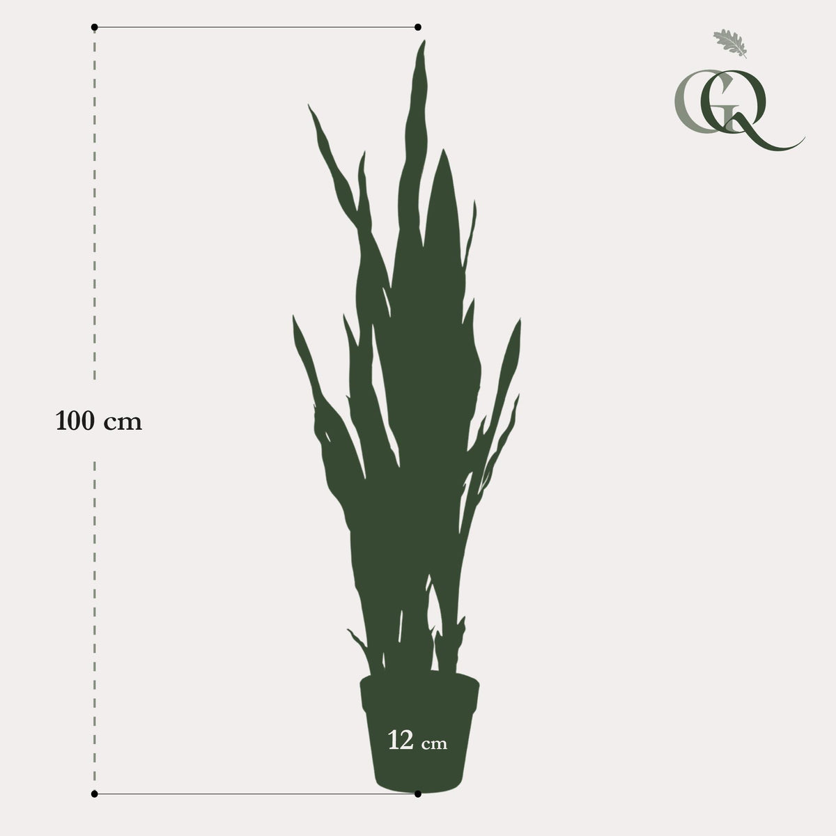 Kunstpflanze - Sansevieria Black Coral - Bogenhanf
