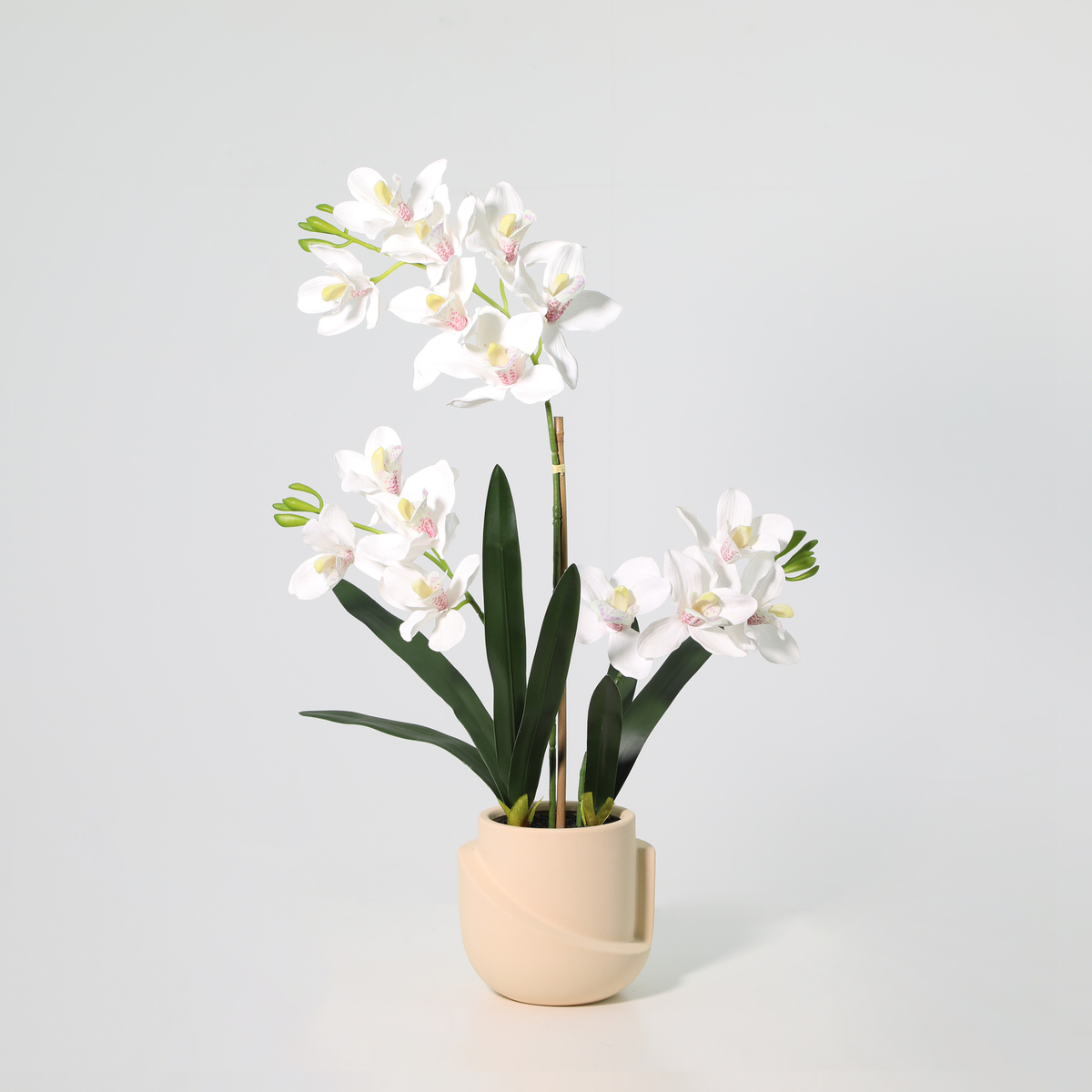 ARTIFICIAL Phalaenopsis orchid including pot