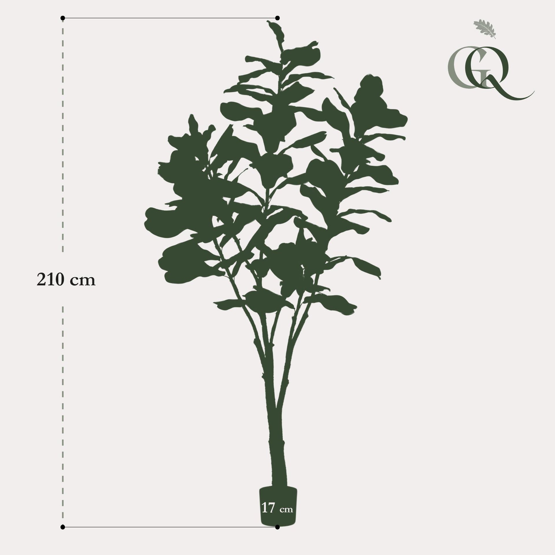 Kunstpflanze Ficus Lyrata (Geigenfeige)