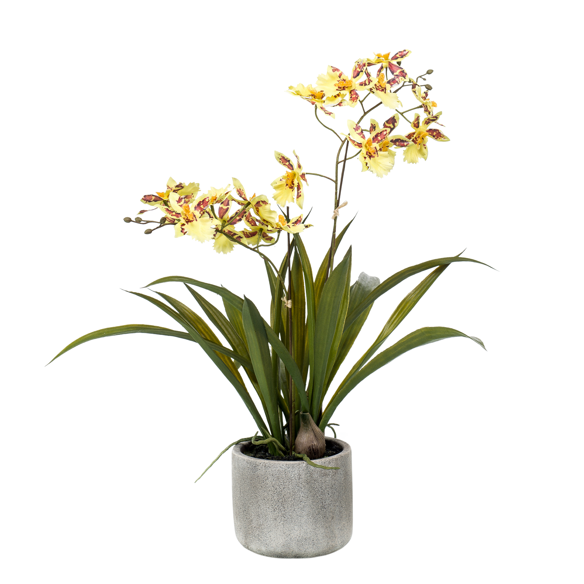 Kunstplant - Orchidee - Geel - 45cm
