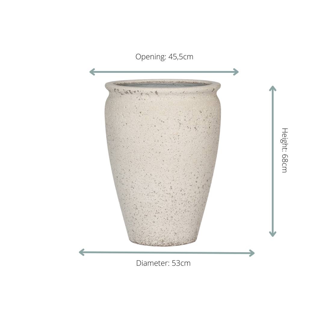 Pot Artemis Chalk White - L D53xH68