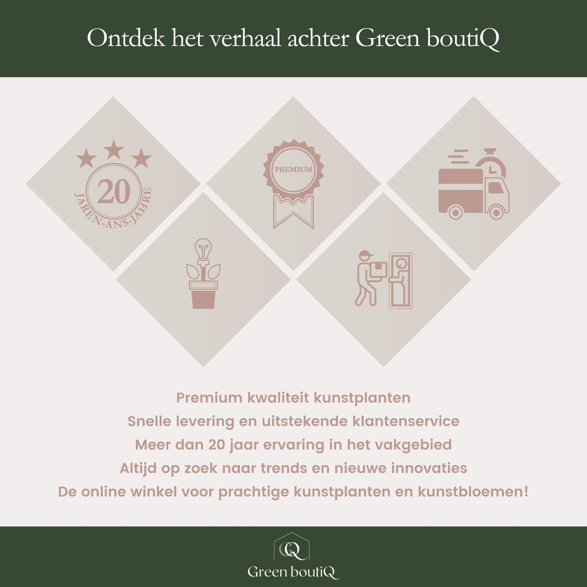 Kunstbloemen - Bouquet L - Pretty Pink - 89 cm