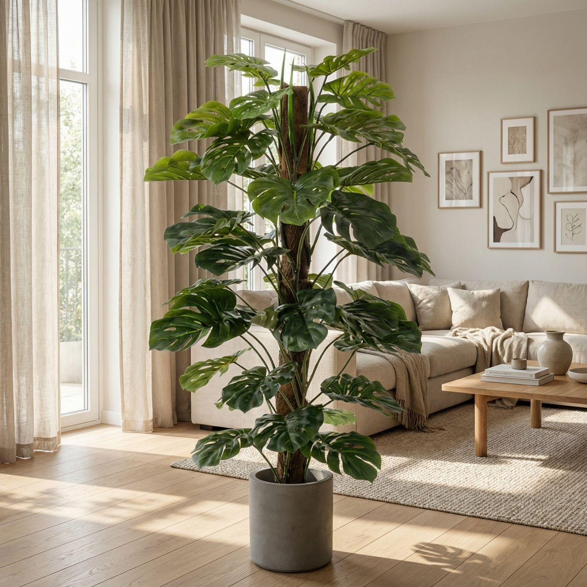 Monstera op stam 150 cm - Kunstplant - Artificial Plant
