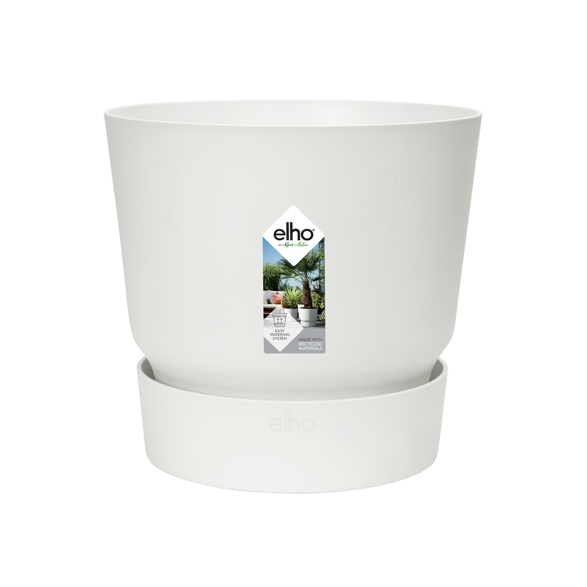 Pot elho Greenville Round white - D18 x H17