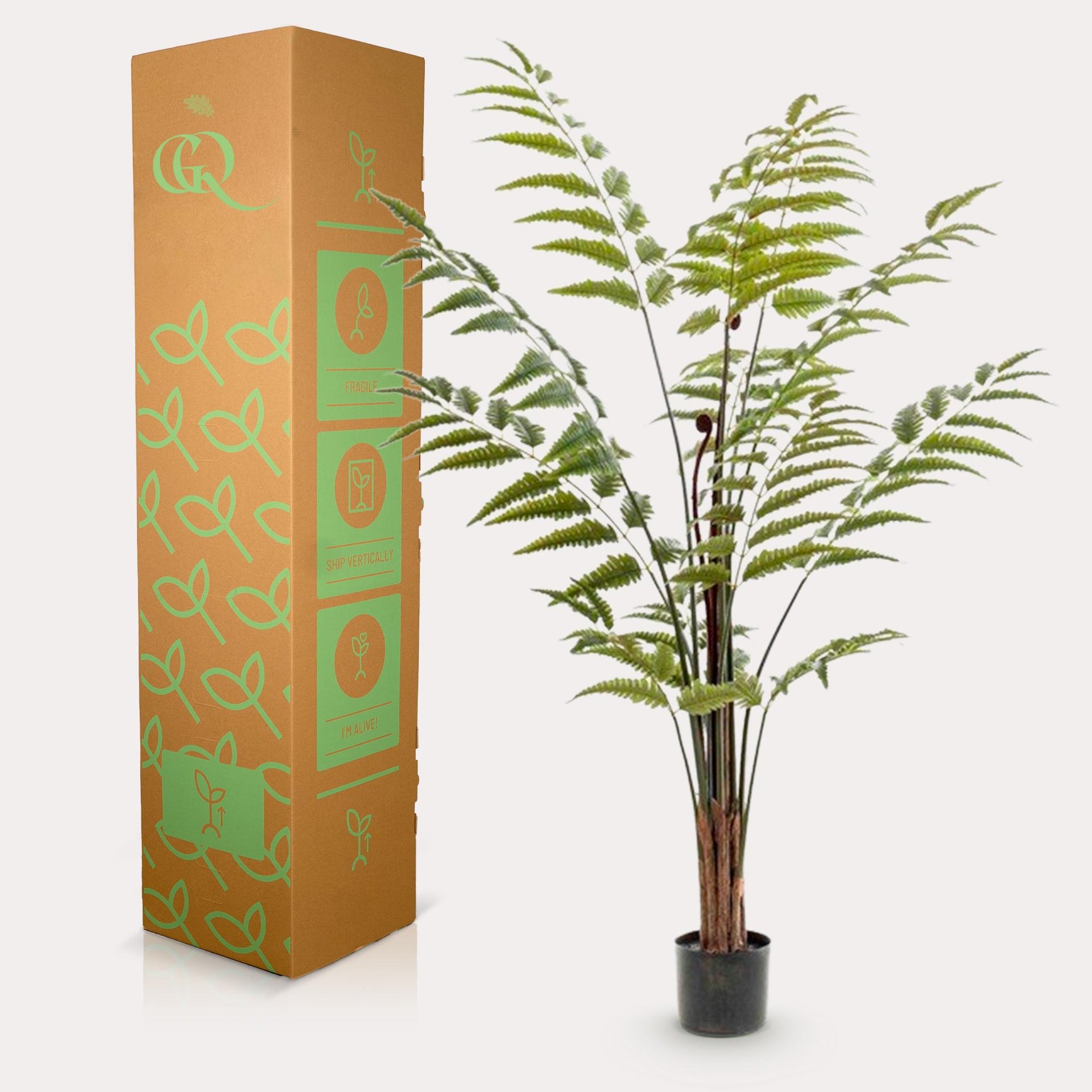 Kunstpflanze – Rumohra adiantiformis – Lederfarn – 150 cm