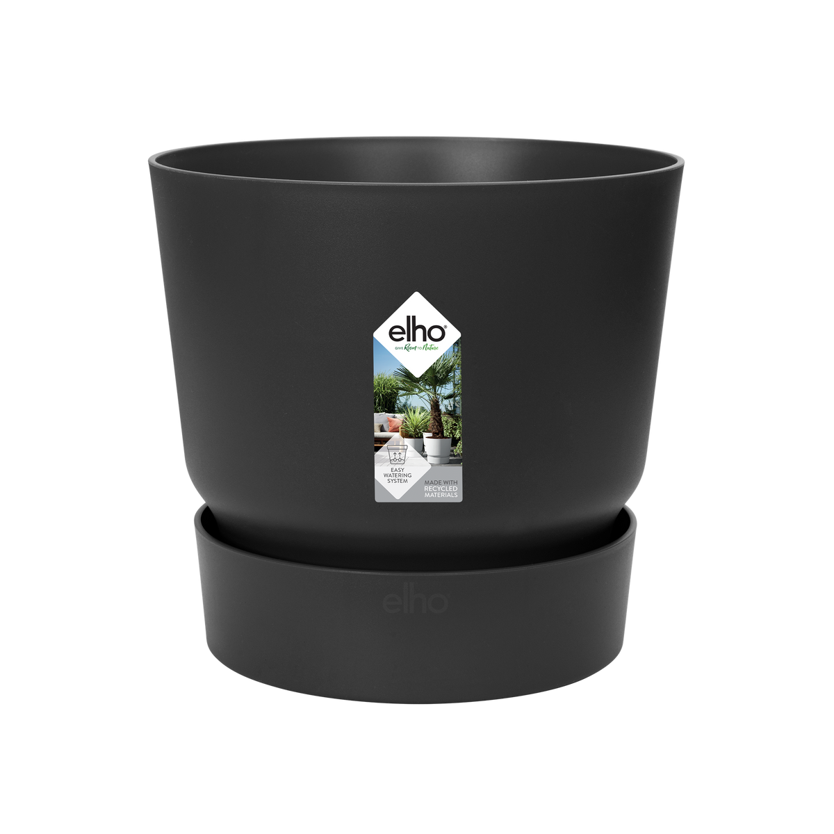 Pot elho Greenville Round black - D39 x H37