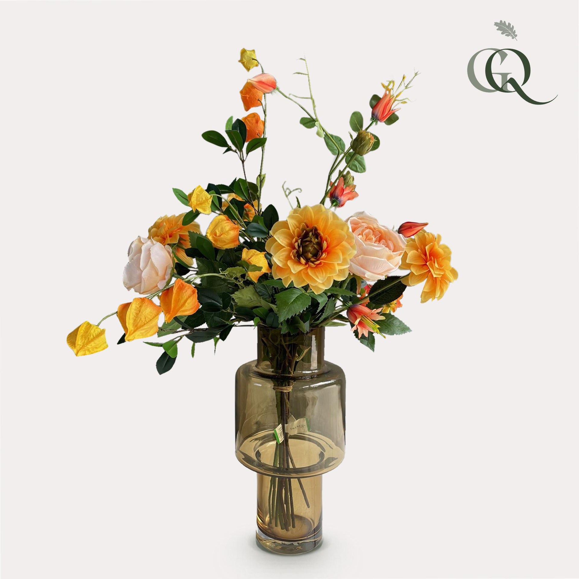 Kunstblumenstrauß Pretty Orange – 80 cm