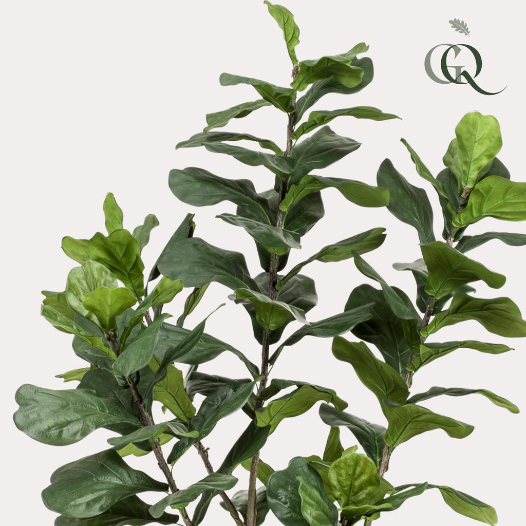 Kunstplant - Ficus Lyrata - Tabaksplant - 210cm