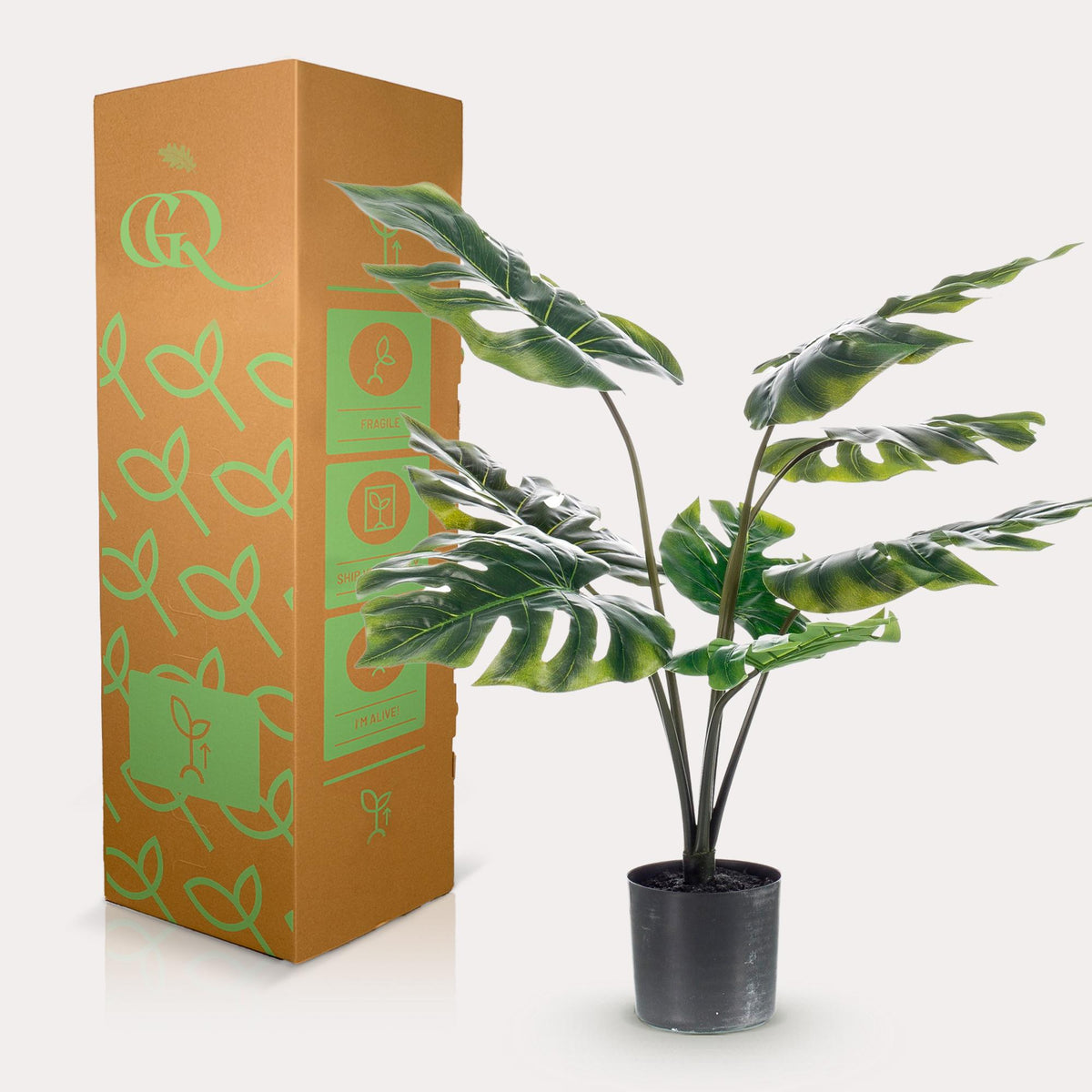 Kunstpflanze - Monstera Deliciosa - Löcherpflanze