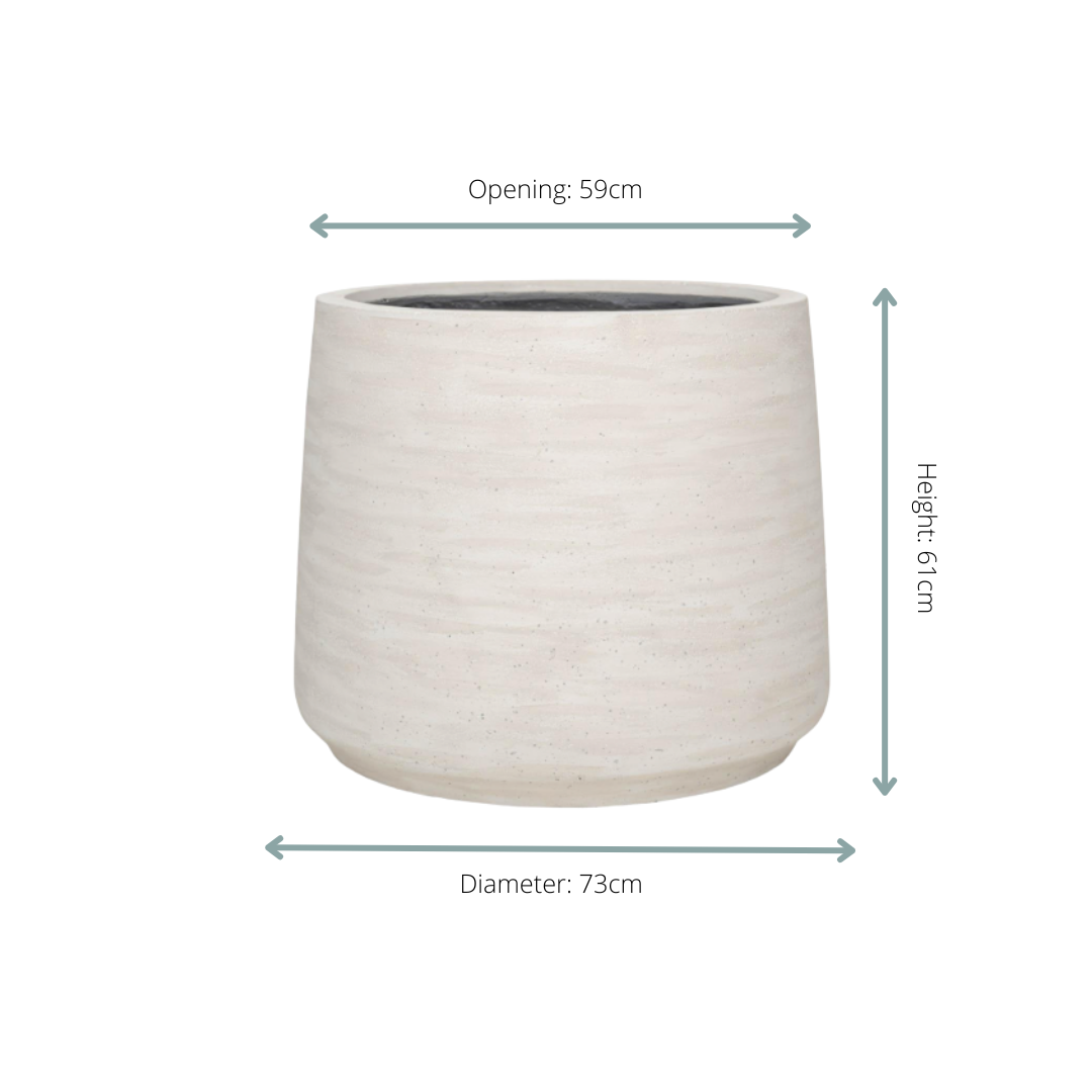 Jumbo Patt Ivory Washed - D73xH61