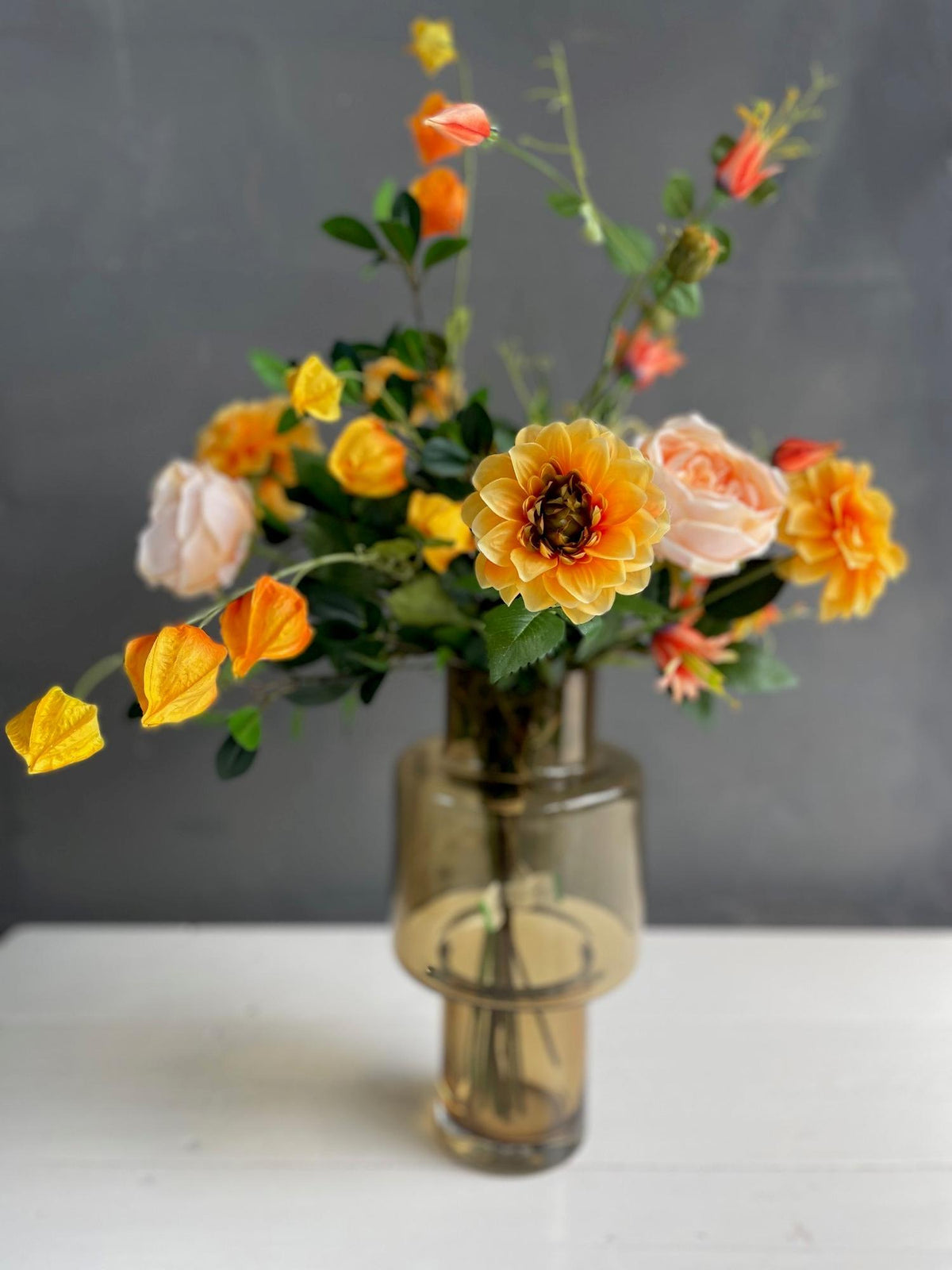 Kunstblumenstrauß Pretty Orange