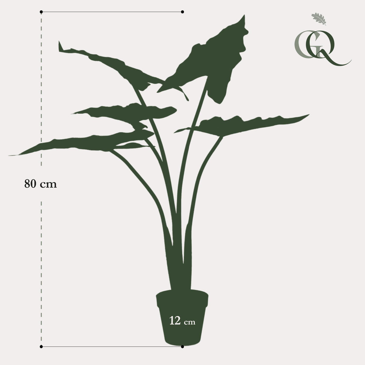 Kunstpflanze - Alocasia Frydek