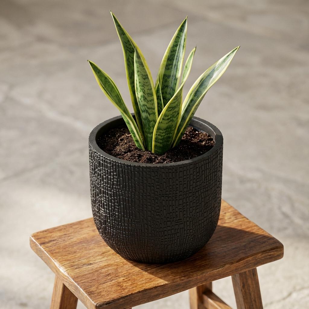 Capi Pot Bol Skin Antraciet - D17cm - H15cm