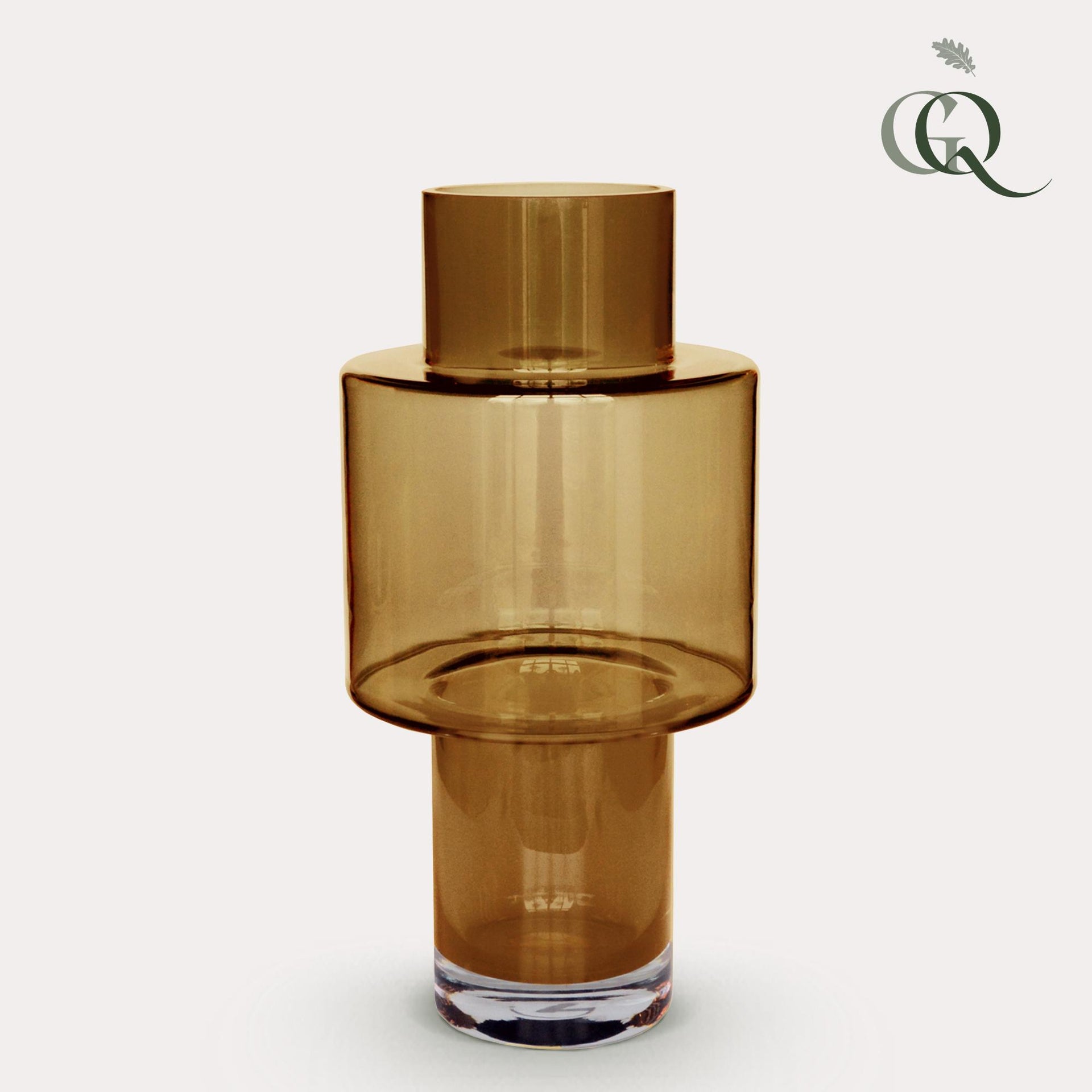 Glasvase Juba M – Cognac – 40 × 20 cm