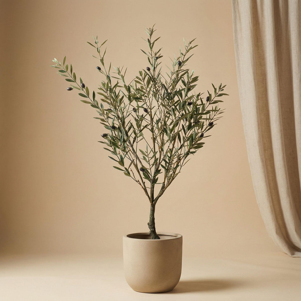 Artificial Olive tree im Topf - Kunstpflanze - UV
