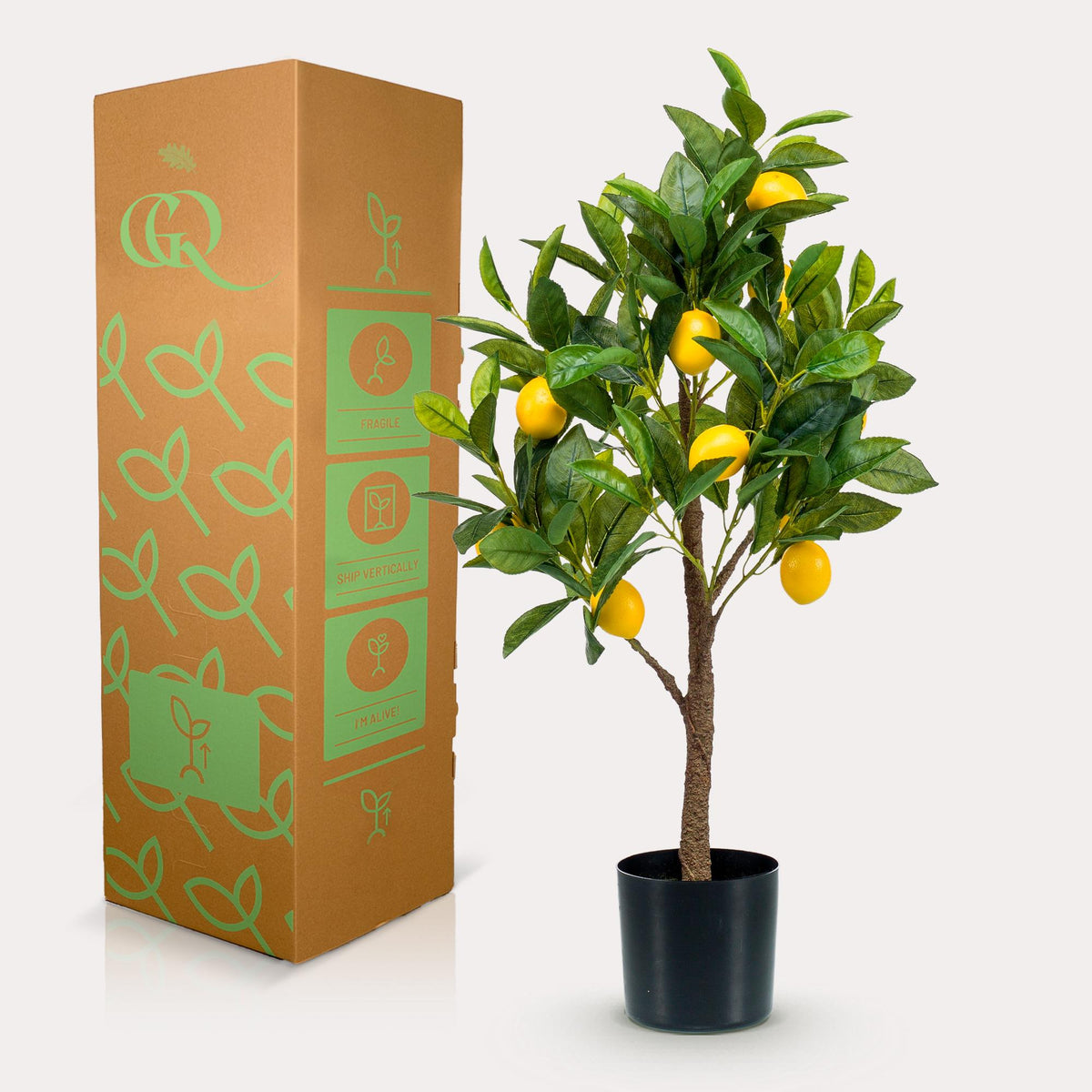 Kunstpflanze - Citrus Limonia - Zitronenbaum